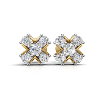 Avarta XO Diamond Earrings With Lab Diamonds