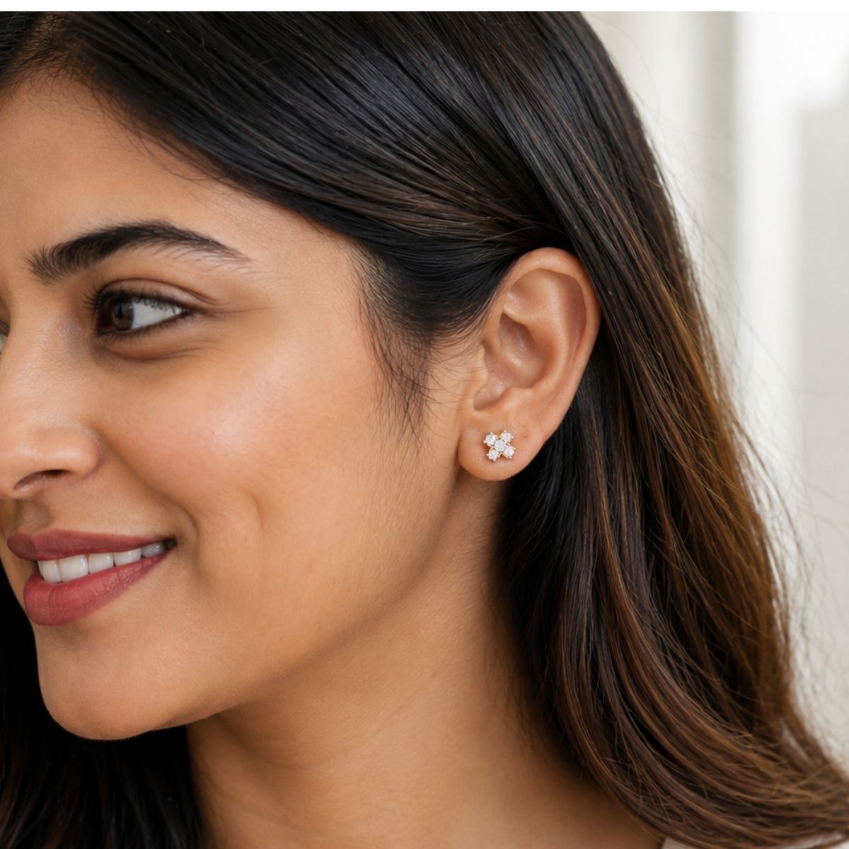 Avarta XO Diamond Earrings With Lab Diamonds