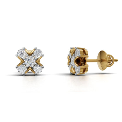 Avarta XO Diamond Earrings With Lab Diamonds
