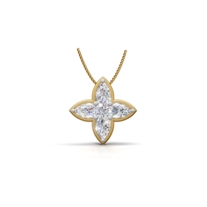 Avarta Fleur Lab-Grown Diamond Pendant - Without Chain