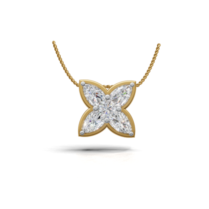 Avarta Fleur Lab-Grown Diamond Pendant - Without Chain