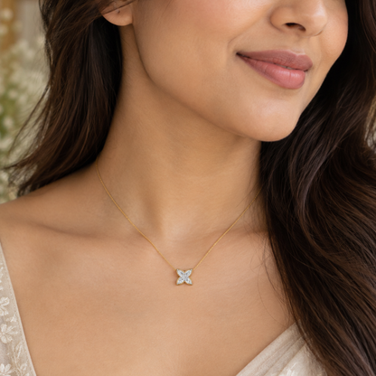 Avarta Fleur Lab-Grown Diamond Pendant - Without Chain