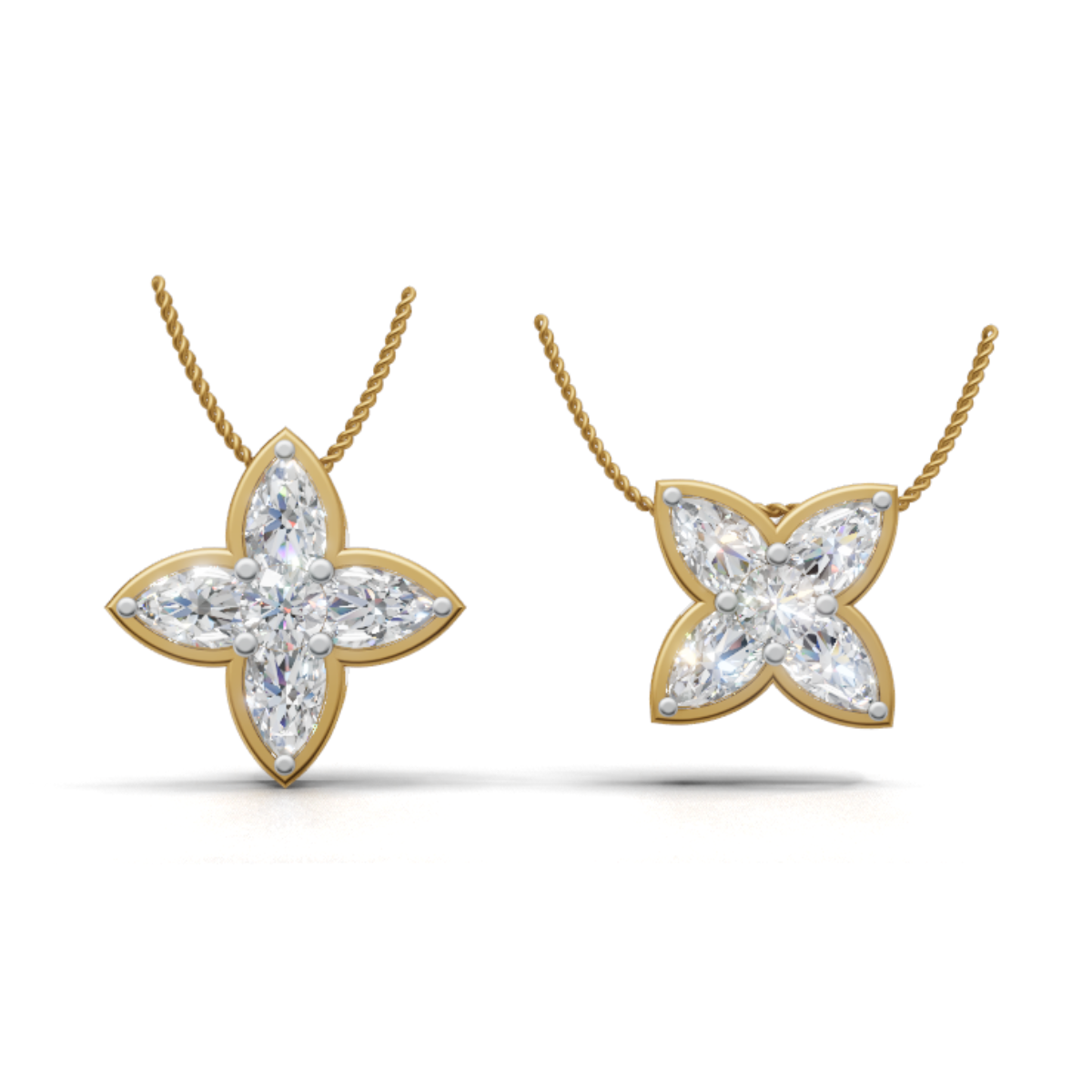 Avarta Fleur Lab-Grown Diamond Pendant - Without Chain