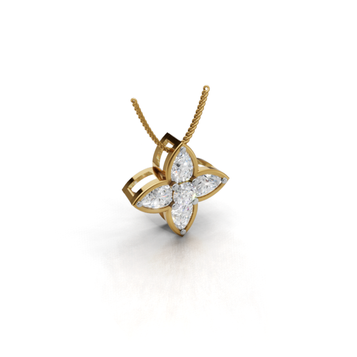 Avarta Fleur Lab-Grown Diamond Pendant - Without Chain