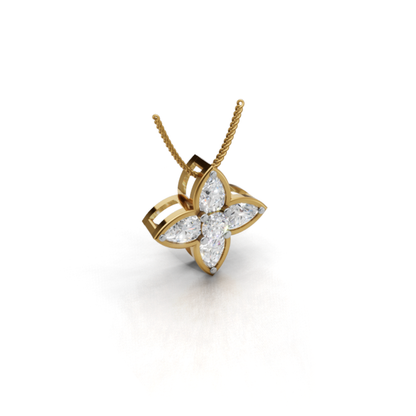Avarta Fleur Lab-Grown Diamond Pendant - Without Chain