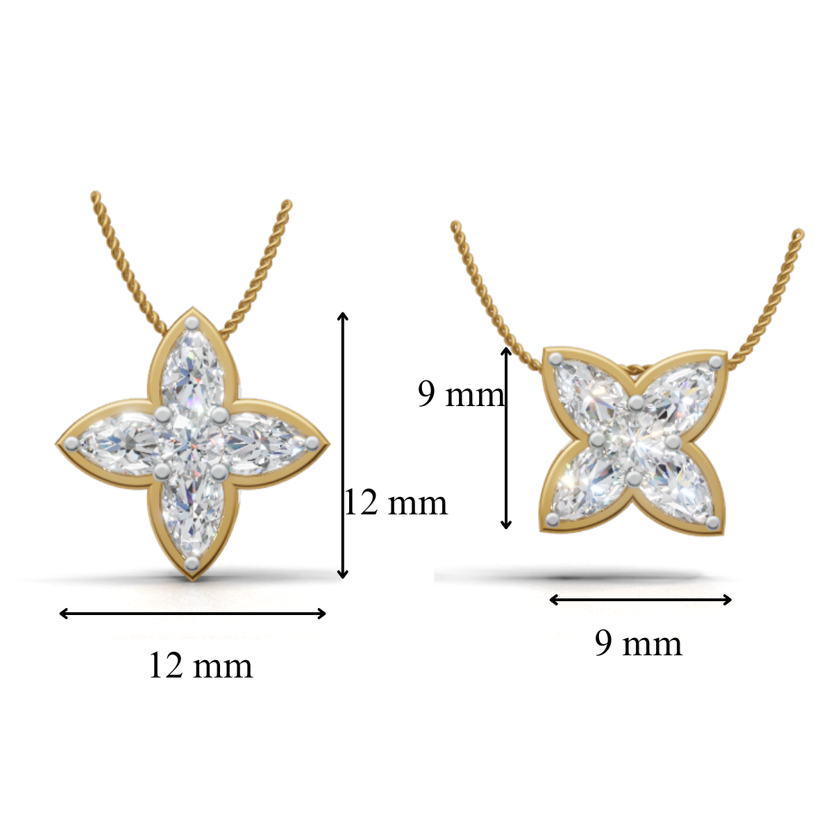 Avarta Fleur Lab-Grown Diamond Pendant - Without Chain