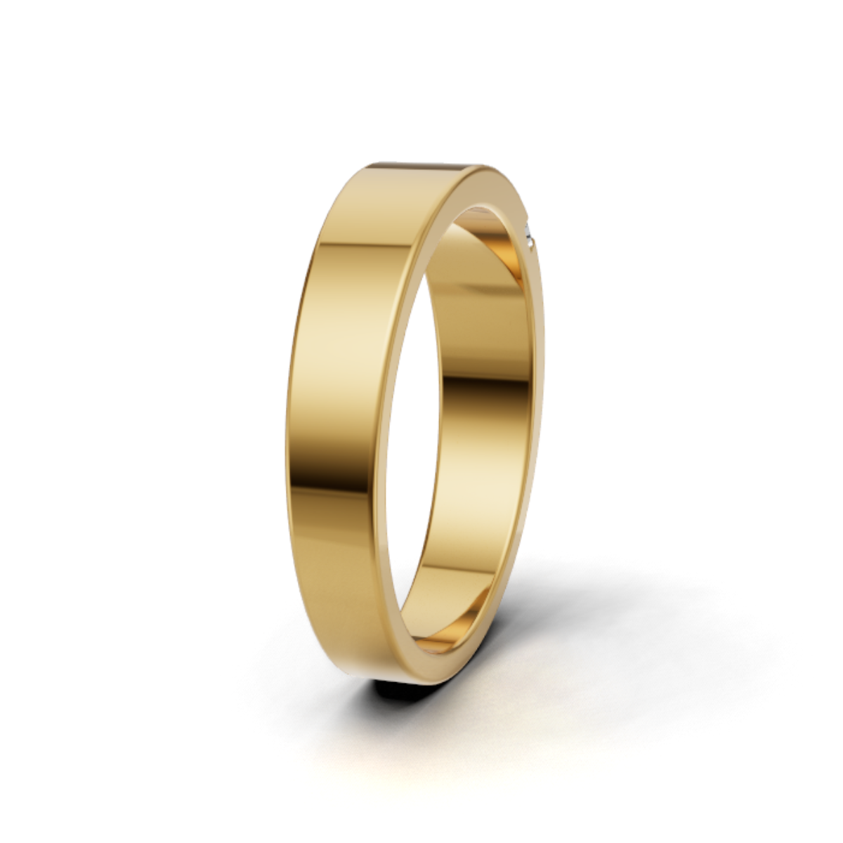 0.20 CT Baguette Lab-Grown Diamond Unisex Gold Ring