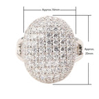 Avarta Sterling Silver Twilight American Diamond Ring