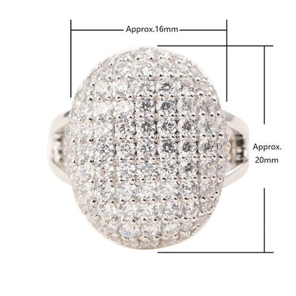 Avarta Sterling Silver Twilight American Diamond Ring