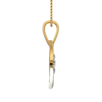 Avarta 18k Gold Diamond Flower Pendant