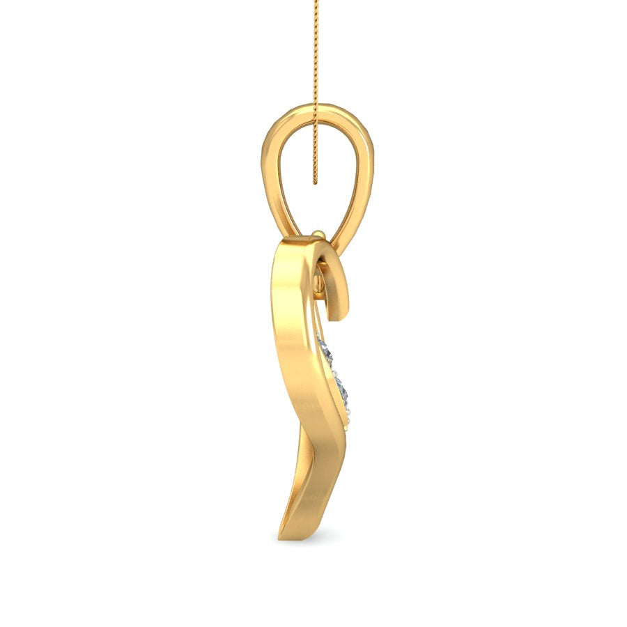 Heart with Blooming Leaves Pendant, Lab Grown Diamond Heart Pendant in 9K/14K/18K Gold | Symbol of Love & New Beginnings