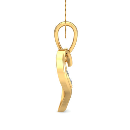 Heart with Blooming Leaves Pendant, Lab Grown Diamond Heart Pendant in 9K/14K/18K Gold | Symbol of Love & New Beginnings