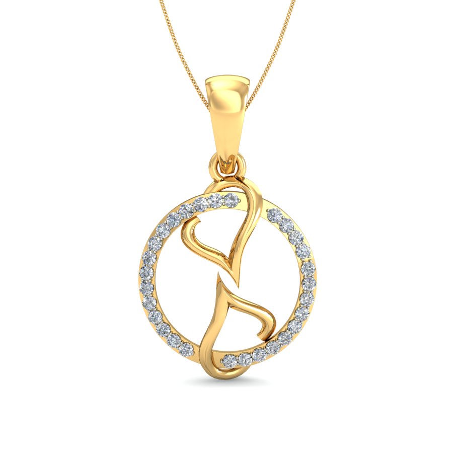 Twinkling Star Lab Grown Diamond Pendant,  Radiant Gold Necklace in 9K/14K/18K Gold | Dazzling Sparkle Jewelry