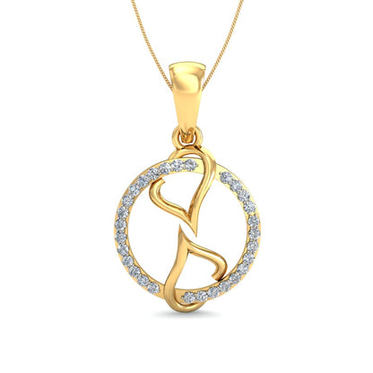 Twinkling Star Lab Grown Diamond Pendant,  Radiant Gold Necklace in 9K/14K/18K Gold | Dazzling Sparkle Jewelry