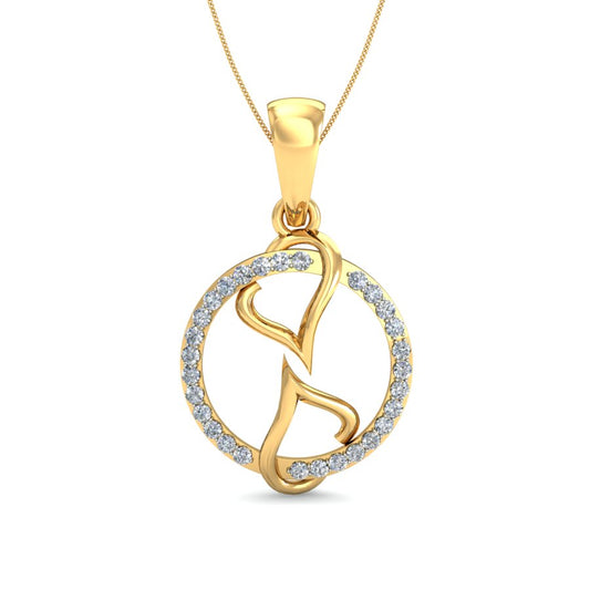 Twinkling Star Lab Grown Diamond Pendant,  Radiant Gold Necklace in 9K/14K/18K Gold | Dazzling Sparkle Jewelry