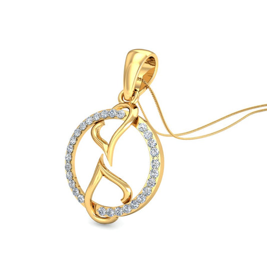Twinkling Star Lab Grown Diamond Pendant,  Radiant Gold Necklace in 9K/14K/18K Gold | Dazzling Sparkle Jewelry