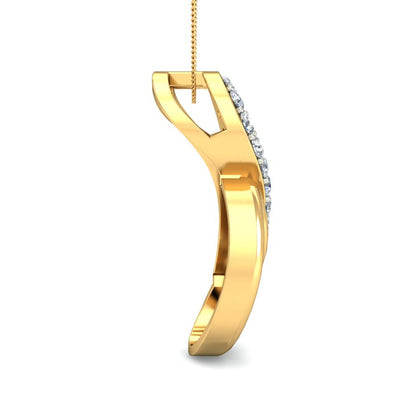 Infinite Twist Diamond Pendant, Lab Grown Diamond Infinity Necklace in 9K/14K/18K Gold | Handmade Designer Love & Eternity Jewelry