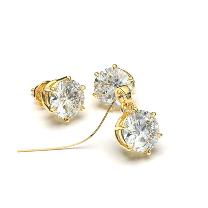 Avarta Jewellery Sterling Silver 2 Carat Each Solitaire Pendant Set