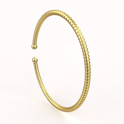 Avarta Jewellery 92.5 Sterling Silver Unisex Bracelet Kada In Rose Gold, White Gold &amp; Yellow Gold