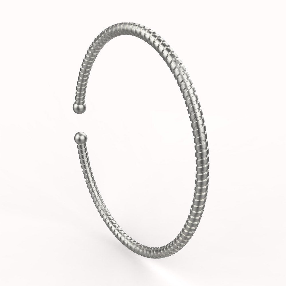 Avarta Jewellery 92.5 Sterling Silver Unisex Bracelet Kada In Rose Gold, White Gold &amp; Yellow Gold