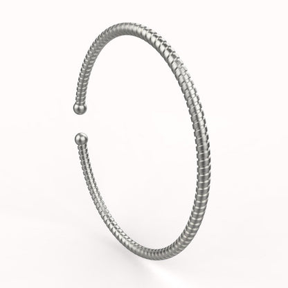 Avarta Jewellery 92.5 Sterling Silver Unisex Bracelet Kada In Rose Gold, White Gold &amp; Yellow Gold