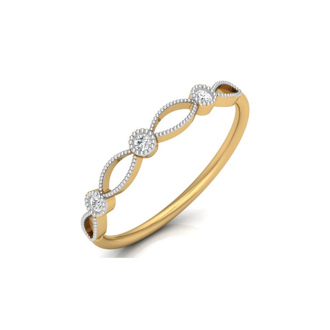 Avarta Jewellery 18K Gold Vogue Diamond Ring Main image