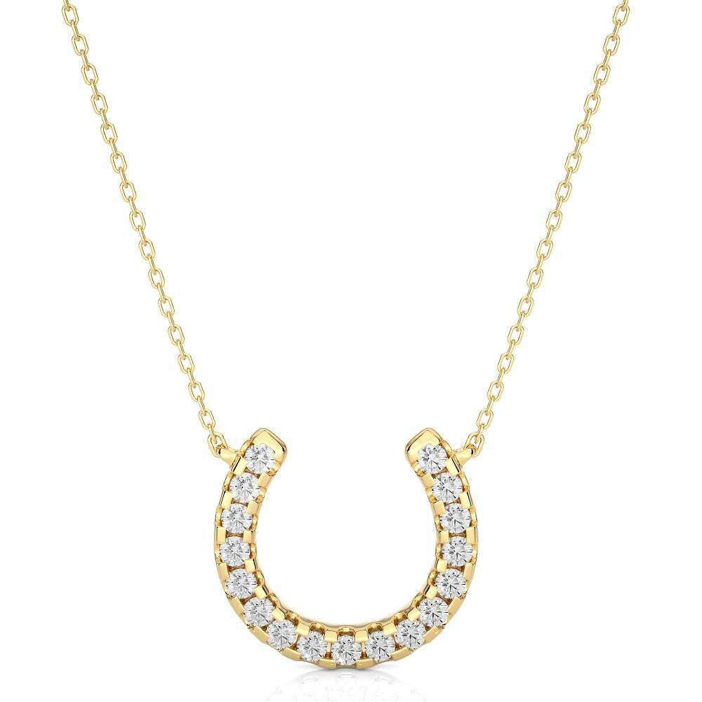 Avarta Jewellery 18k Gold Horseshoe Diamond Pendant