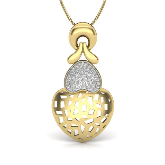 Soulful Spark | 9K-14K-18k Gold 0.21ct Diamond Pendant