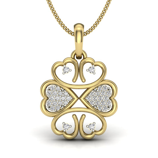 Dream Radiance | 9K-14K-18K Gold Diamond Pendant