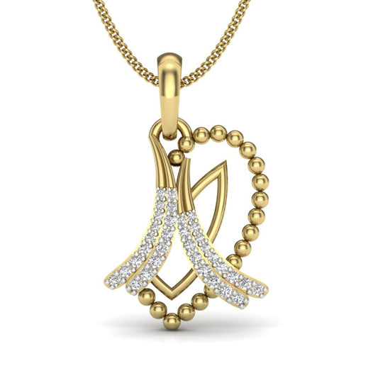 Pure Bliss | 9K-14K-18K Gold Diamond Unisex Pendant