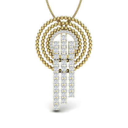 Avarta Jewellery Falling Lines Lab Grown Diamond Pendant