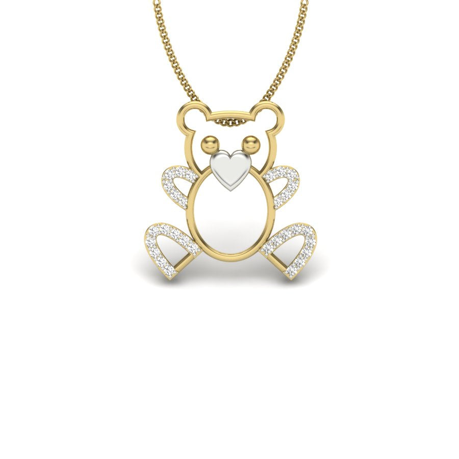 Avarta Jewellery Little Teddy Lab Grown Diamond Pendant Main image