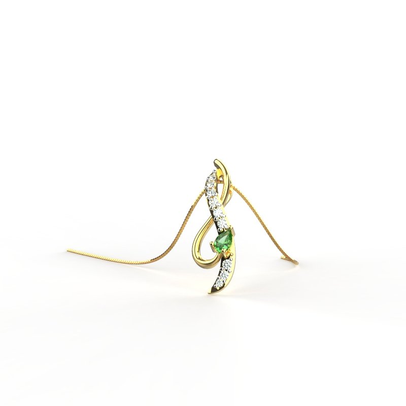 10K-14K-18K Gold Plush Pendant For Girls and Womens | Exclusive Indian Designer Pendant by Avarta