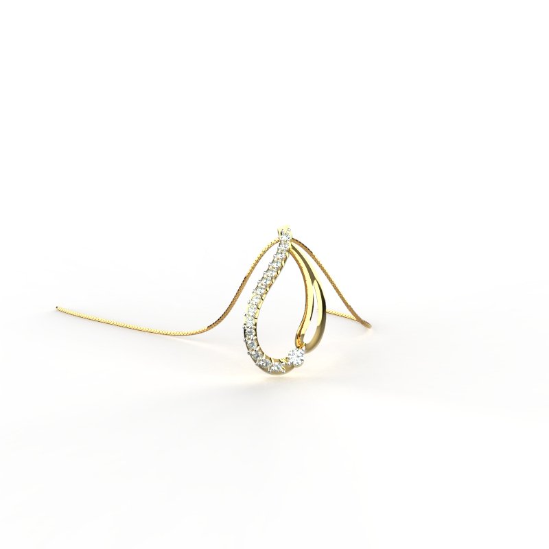 Avarta Jewellery 18k Gold Eminent Pendant For Girls &amp; Women