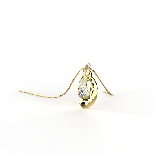 Avarta Jewellery 18k Gold Ravishing Pendant For Girls &amp; Women