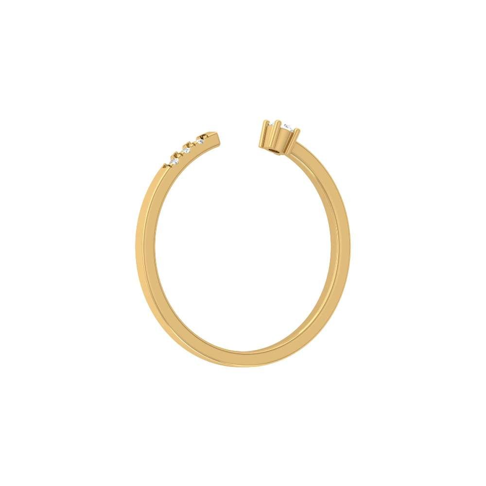 Avarta Jewellery 18K Gold Free Size Diamond Ring