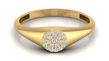 Cluster Diamond Ring in 9K | 14K | 18K BIS Hallmarked Yellow, Rose & White Gold with Certified Lab Grown Diamonds Handcrafted Designer Jewellery by Avarta