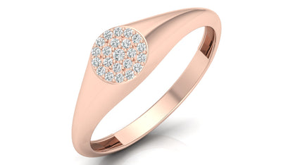 Cluster Diamond Ring in 9K | 14K | 18K BIS Hallmarked Yellow, Rose & White Gold with Certified Lab Grown Diamonds Handcrafted Designer Jewellery by Avarta