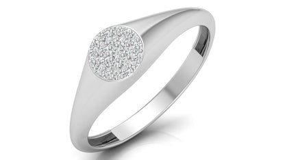Cluster Diamond Ring in 9K | 14K | 18K BIS Hallmarked Yellow, Rose & White Gold with Certified Lab Grown Diamonds Handcrafted Designer Jewellery by Avarta