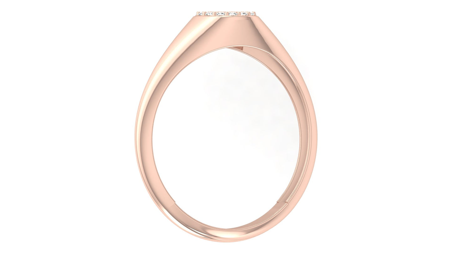 Cluster Diamond Ring in 9K | 14K | 18K BIS Hallmarked Yellow, Rose & White Gold with Certified Lab Grown Diamonds Handcrafted Designer Jewellery by Avarta