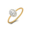 Avarta Jewellery Charismatic 18K Gold Oval Halo Solitaire Ring