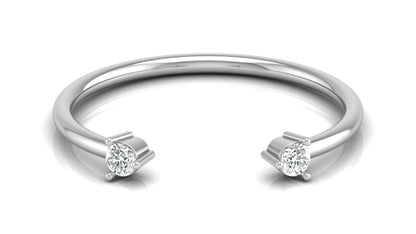 Open‑End Diamond Ring in 9K | 14K | 18K BIS Hallmarked Yellow, Rose & White Gold with Certified Lab Grown Diamonds, Minimalist Luxury Jewellery by Avarta