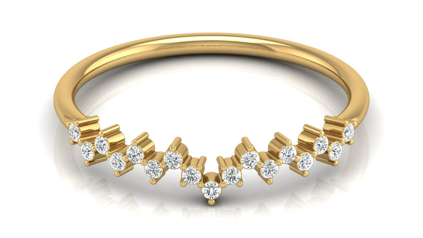 18K Gold Dainty Moissanite Diamond Ring | Bestselling Minimalist Ring