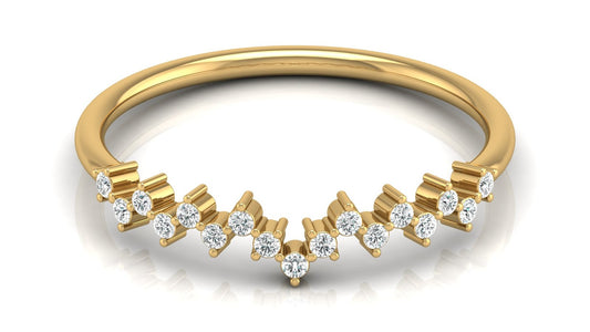18K Gold Dainty Moissanite Diamond Ring | Bestselling Minimalist Ring