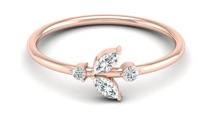 Forever Blossom Floral Diamond Ring in 9K | 14K | 18K BIS Hallmarked Yellow, Rose & White Gold with Certified Lab Grown Diamonds, Nature’s Elegance Floral Inspired Jewellery by Avarta