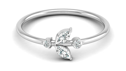 Forever Blossom Floral Diamond Ring in 9K | 14K | 18K BIS Hallmarked Yellow, Rose & White Gold with Certified Lab Grown Diamonds, Nature’s Elegance Floral Inspired Jewellery by Avarta