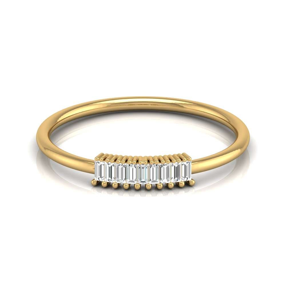 Avarta Jewellery 18K Gold Baguette Diamond Ring Secondary image