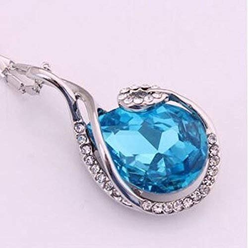 Avarta Royal Blue Swarovski Gemstone Pendant – Elegant 925 Sterling Silver Jewelry Gift for Loved Ones
