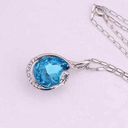 Avarta Royal Blue Swarovski Gemstone Pendant – Elegant 925 Sterling Silver Jewelry Gift for Loved Ones