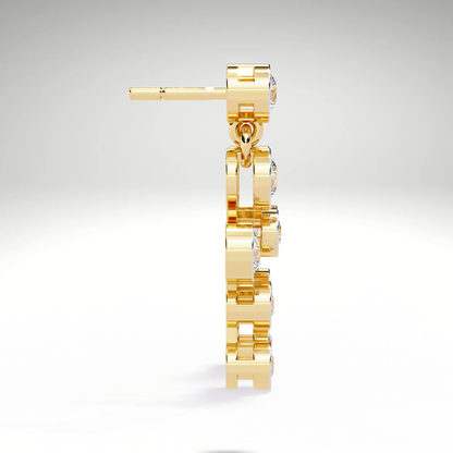 Celestial Cascade Lab Grown Diamond Earrings | Luxury Statement Jewelry by Avarta